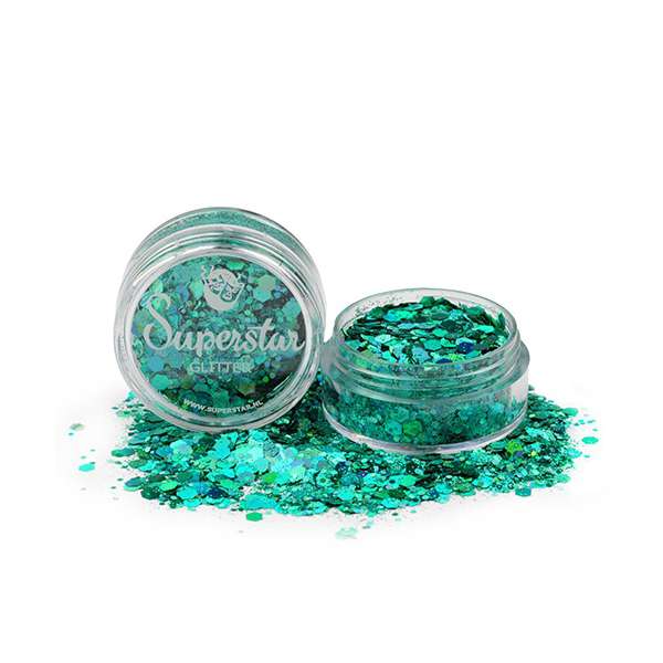 Laser Turquoise - Superstar Chunky Mix - 8 ml