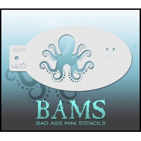 Bad Ass Stencil Octopus