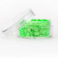 Green Fluorescent Chunky Glitter Mix