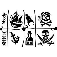 004 Pirates A5 Thema Stencil