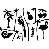 15 Tropical A5 Thema Stencil