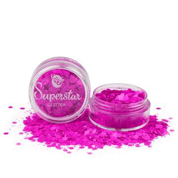 Purple Fluorescent Glitter Chunky Mix