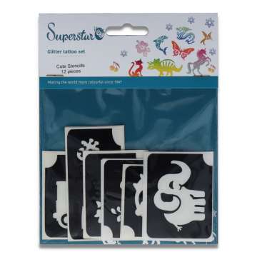 Glittertattoo stencil set Cute tattoos