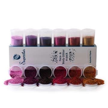 Autumn Flame Fine Glitter 6-pack