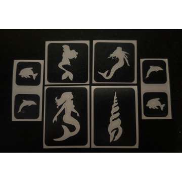 013 Mermaids A5 Thema Stencil