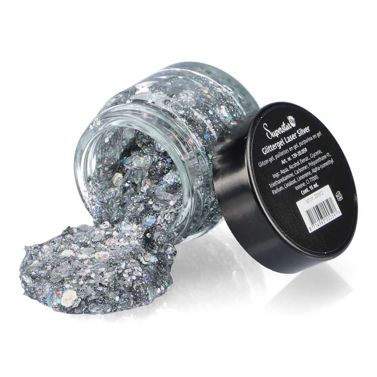 Chunky Glittergel Laser Zilver