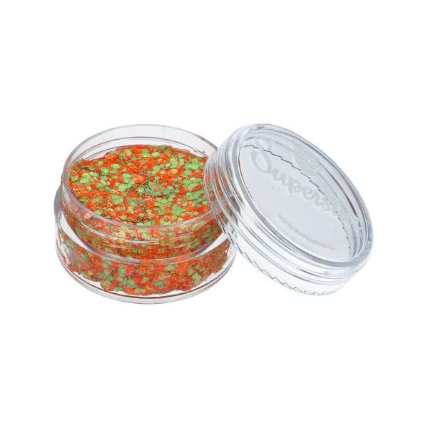 Waxcream Chunky Glitter Cream Orange & Green