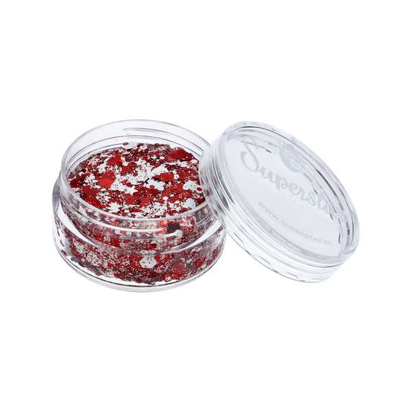 Waxcream Chunky Glitter Cream Red & White