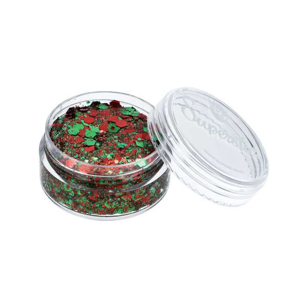 Waxcream Chunky Glitter Cream Red & Green