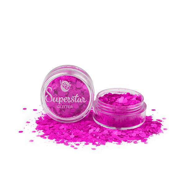 Purple Fluorescent Glitter Chunky Mix