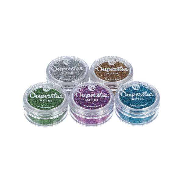 5 kleuren Laser Fine glitters