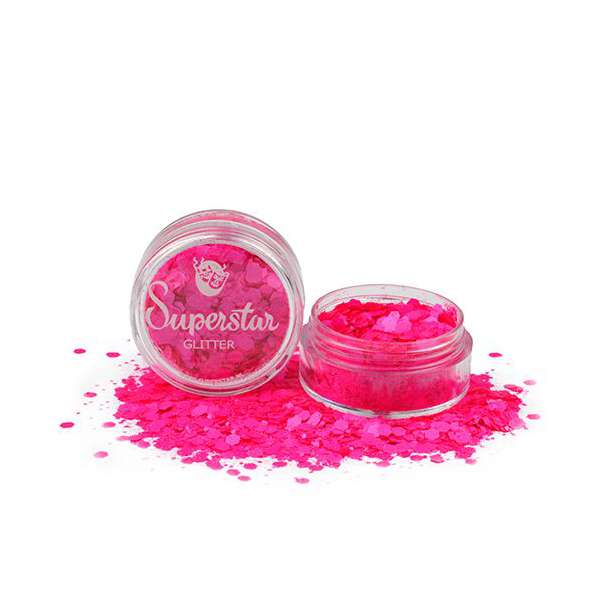 Pink Fluorescent Chunky Glitter Mix