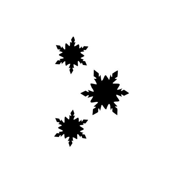 54901 Three Snow Flakes
