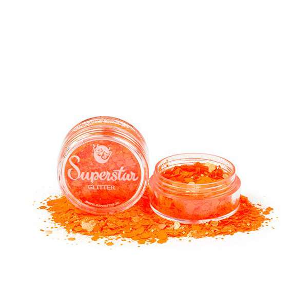 Orange Fluorescent Chunky Glitter Mix